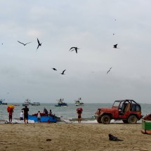 Fishermen returning from the sea